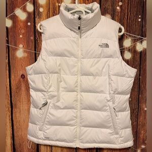 The North Face Women's Nuptse 2 700-Fill Down Puffer Vest White Size Large NWOT